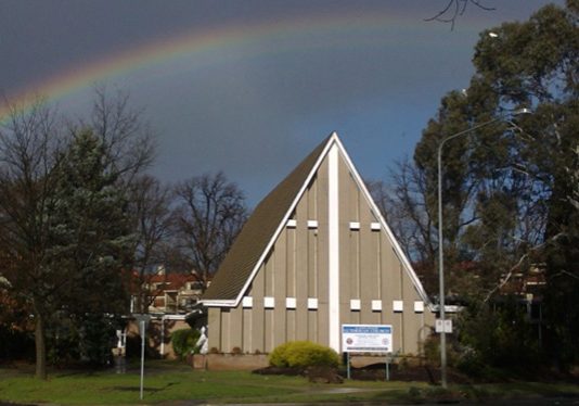 Outside church 1